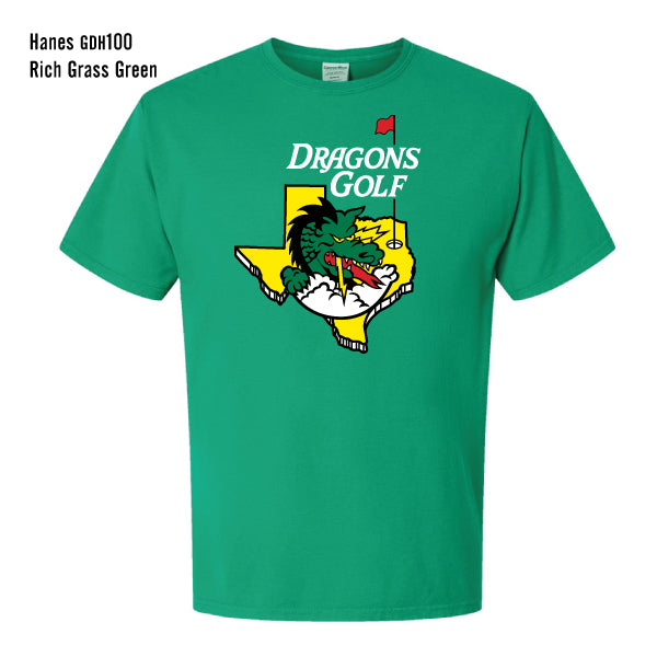 Carroll Golf "Masters Dragon Logo" Comfort Wash Garment-Dyed Tee