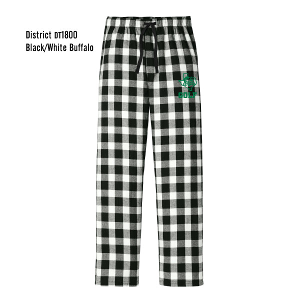 Carroll Golf "Dragon Logo" District Flannel Plaid Pant