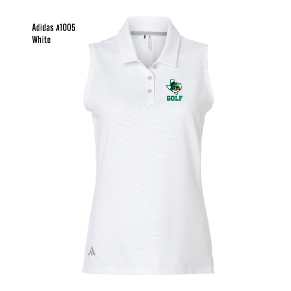 Carroll Golf "Dragon Logo" Adidas Women's Ottoman Sleeveless Polo