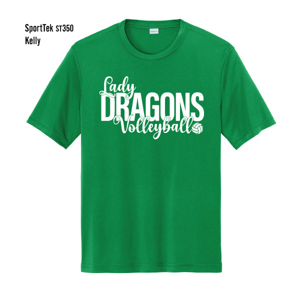 Carroll Middle School "Lady Dragons Volleyball" Sport-Tek Competitor Tee