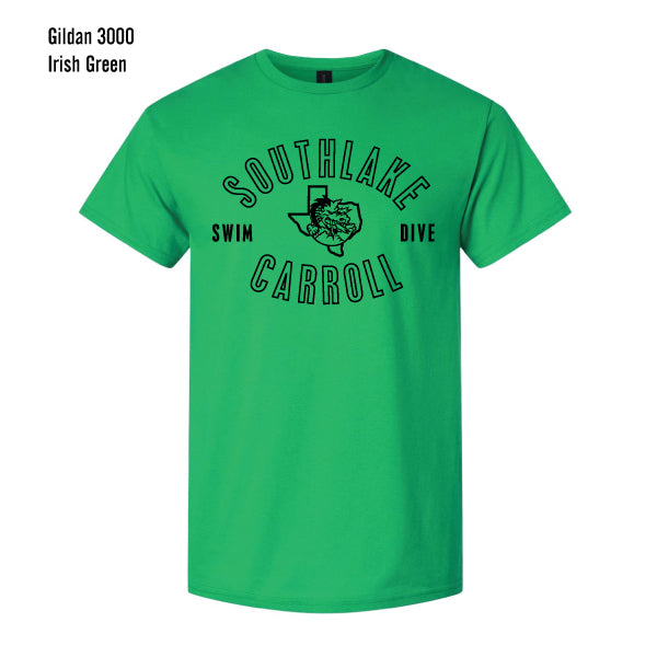 Carroll Swim & Dive "Black Dragon" Gildan Light Cotton Tee