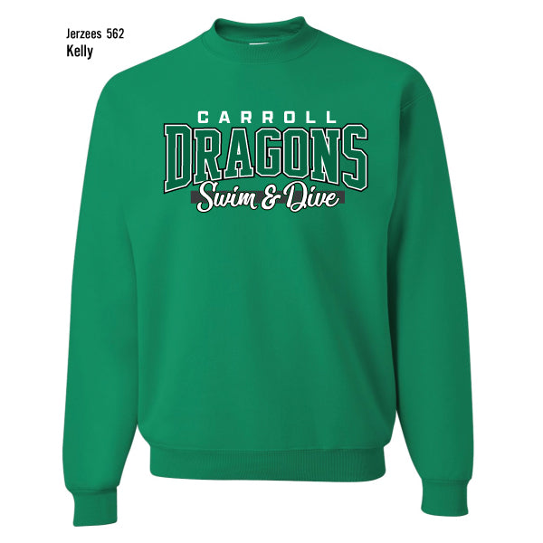 Dragons Swim & Dive "Collegiate" Jerzees Nublend Fleece Sweatshirt
