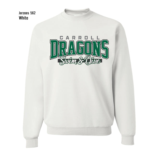 Dragons Swim & Dive "Collegiate" Jerzees Nublend Fleece Sweatshirt