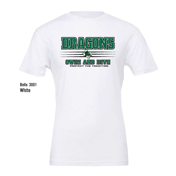 Dragons Swim & Dive "Protect The Tradition" Bella Canvas Unisex Jersey Tee