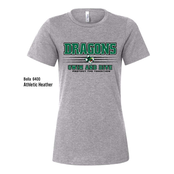 Dragons & Swim Dive "Protect The Tradition" Bella Canvas Ladies Relaxed CVC Tee