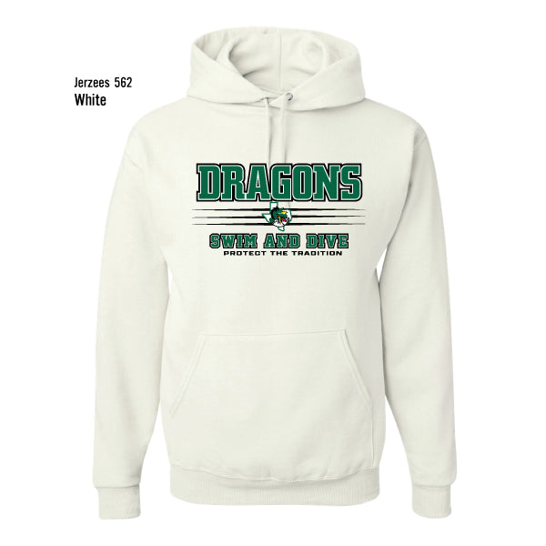 Dragons Swim & Dive "Protect The Tradition" Jerzees Nublend Fleece Hoodie