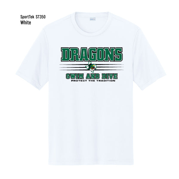 Dragons Swim & Dive "Protect The Tradition" Sport-Tek Competitor Tee