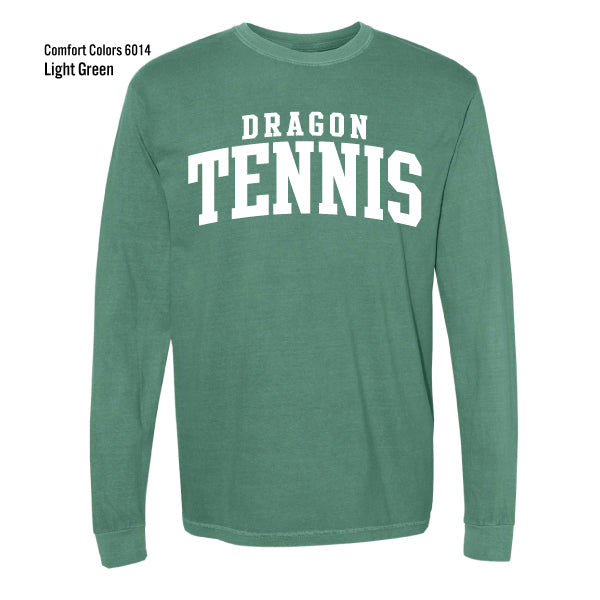 Dragon Tennis "Old School" Comfort Colors L/S Tee