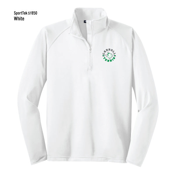 "Carroll Tennis" Sport-Tek Sport-Wick Stretch Quarter-Zip