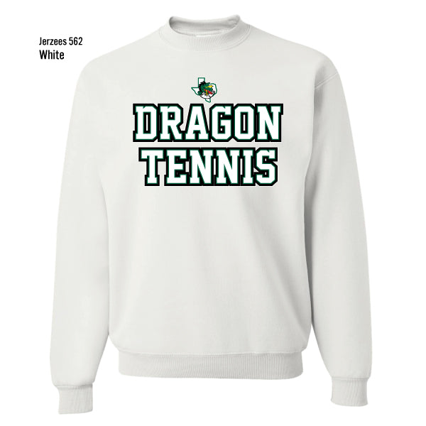 Dragon Tennis "Collegiate Stacked" Jerzees Nublend Fleece Sweatshirt