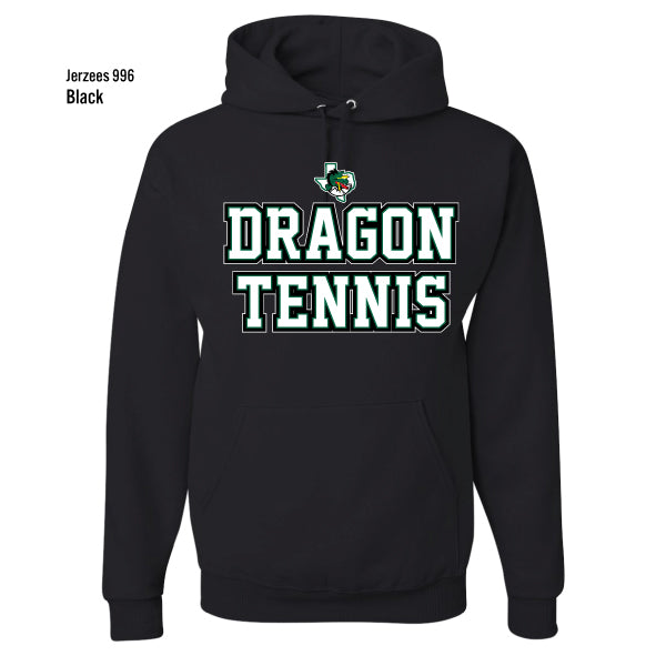 Dragon Tennis "Collegiate Stacked" Jerzees Nublend Fleece Hoodie