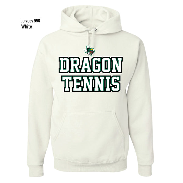 Dragon Tennis "Collegiate Stacked" Jerzees Nublend Fleece Hoodie
