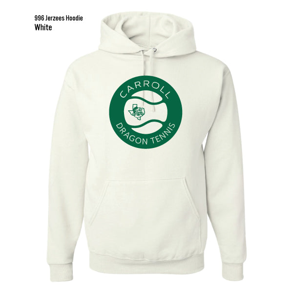 Carroll Tennis "Tennis Ball" Jerzees Nublend Fleece Hooded Pullover