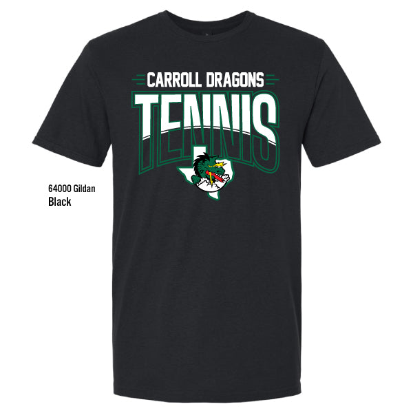 Carroll Tennis "Tennis Dragon Logo" Gildan Softstyle Tee