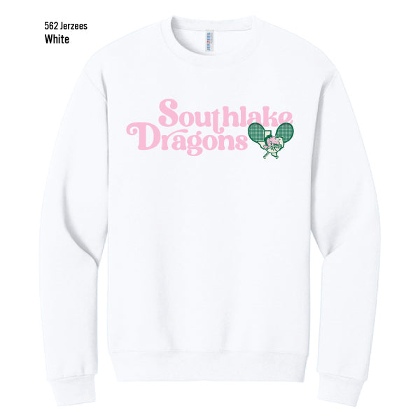 Carroll Tennis "Southlake Dragons Tennis" Jerzees Nublend Fleece Crew Sweatshirt