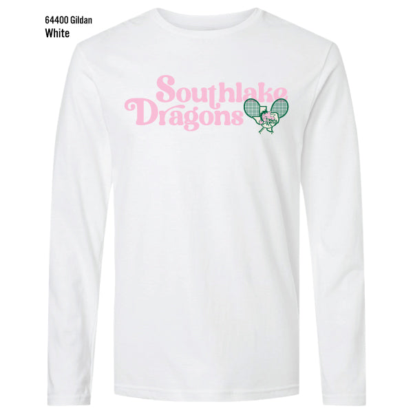 Carroll Tennis "Southlake Dragons" Gildan Softstyle L/S Tee