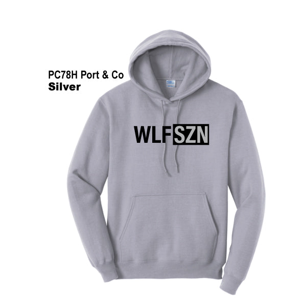 Cross Timbers MS "WLF SZN" Port & Co Core Fleece Hooded Pullover