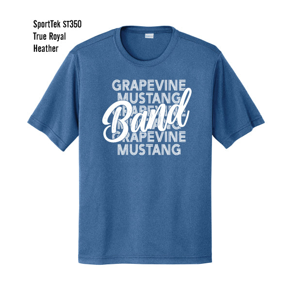 Grapevine Mustang Band "Repeating" Sport-Tek Competitor Tee