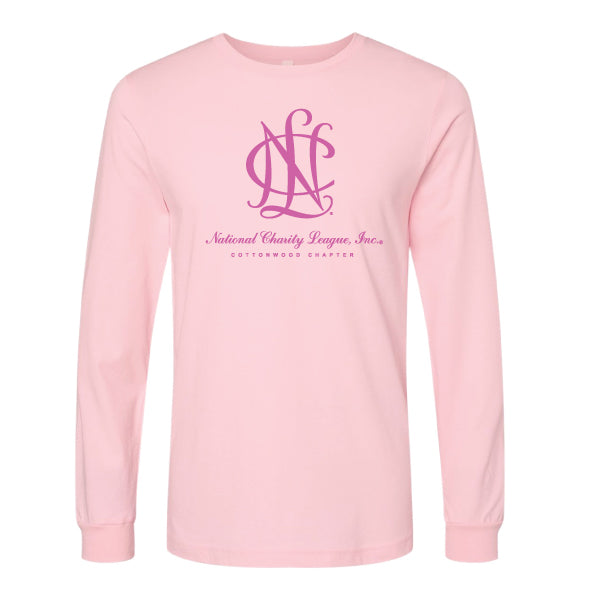 National Charity League Cottonwood Chapter "Large NCL ICON" Bella Canvas Jersey L/S Tee