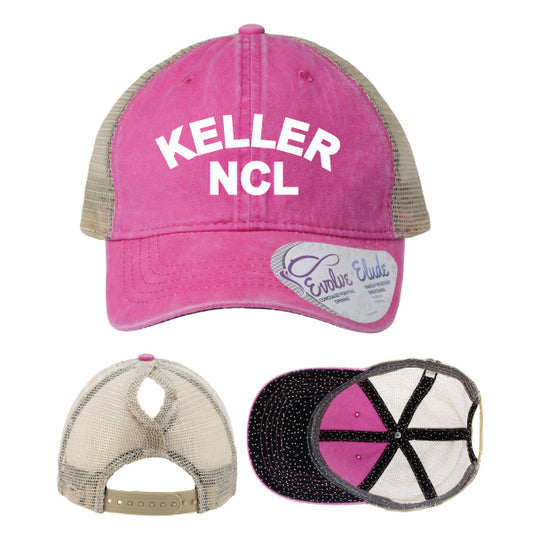 NCL Keller KELLER NCL Block Infinity Her Women's Washed Mesh Back Cap