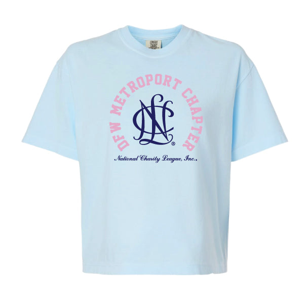 National Charity League DFW Metroport "NCL ICON Chapter" Comfort Colors Middie Tee