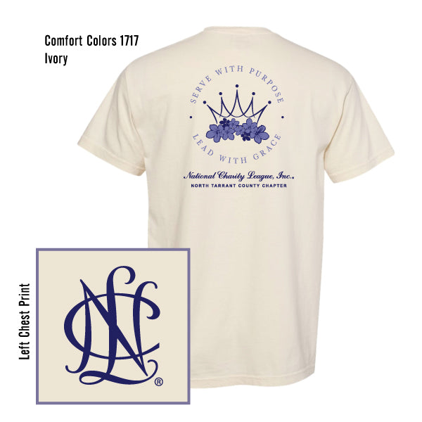 National Charity League North Tarrant County "Serve With Purpose" Comfort Colors Tee