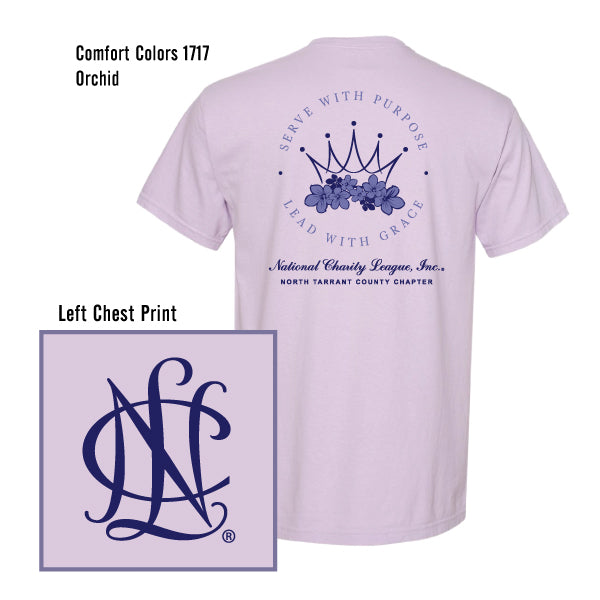 National Charity League North Tarrant County "Serve With Purpose" Comfort Colors Tee
