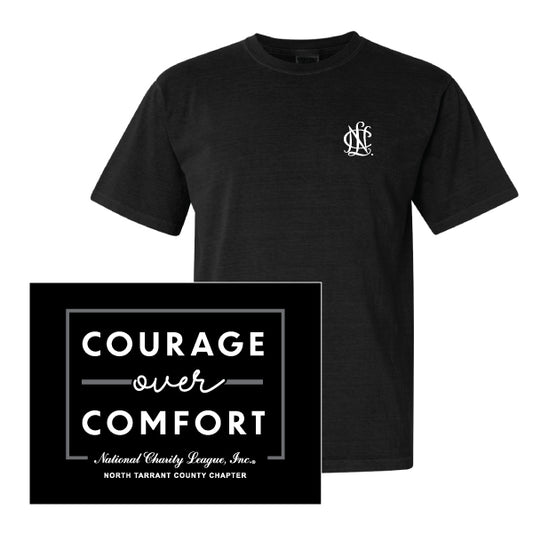 NCL North Tarrant County "Courage Over Comfort" Comfort Colors Tee