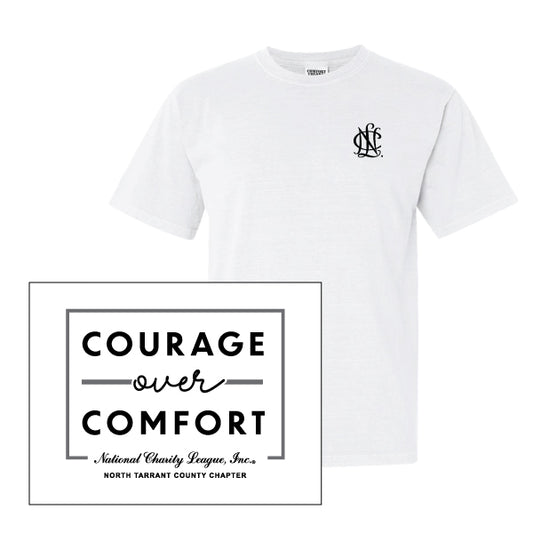 NCL North Tarrant "Courage Over Comfort" Comfort Colors Tee