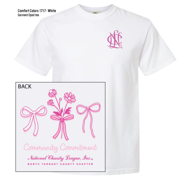 National Charity League North Tarrant County "Community Commitment" Comfort Colors Tee