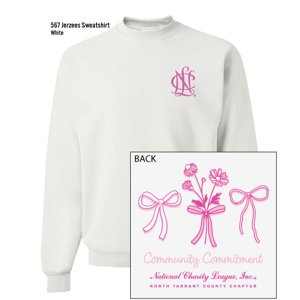 National Charity League North Tarrant County "Community Commitment" Jerzees Crew Sweatshirt
