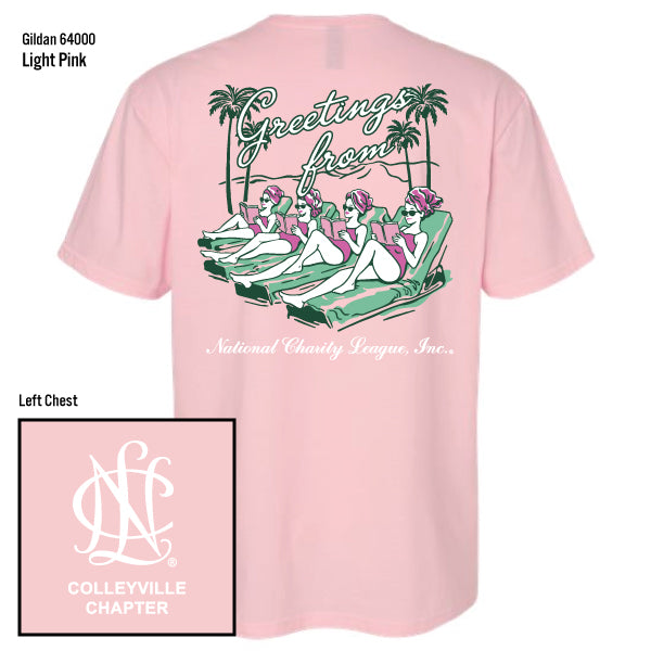 National Charity League Colleyville Chapter "Greetings" Gildan Softstyle Tee