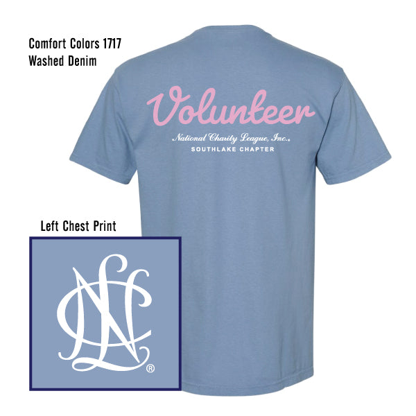 NCL Southlake Chapter "NCL Volunteer" Comfort Colors Tee