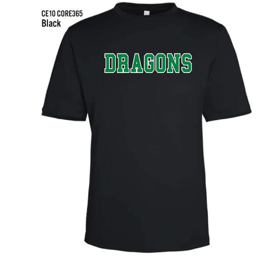 Carroll Middle School Athletics "Dragons" Core365 Capital Performance Tee