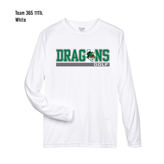 Carroll Golf "Collegiate Bar" Team 365 Zone Performance L/S Tee