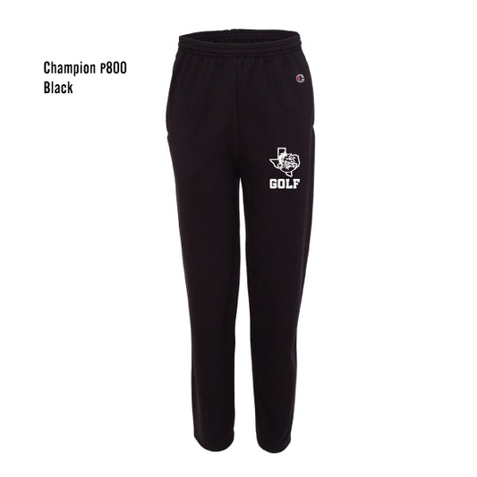 Carroll Golf "Dragon Logo" Jerzees Nublend Open Botton Pants with Pockets