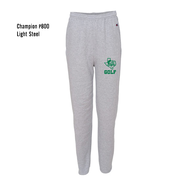 Carroll Golf "Dragon Logo" Jerzees Nublend Open Botton Pants with Pockets