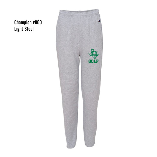 Carroll Golf "Dragon Logo" Jerzees Nublend Open Botton Pants with Pockets