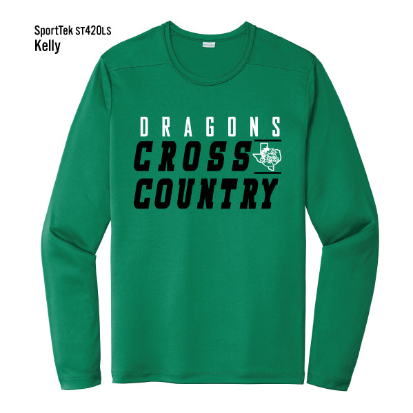 Carroll Middle School "Dragons Cross Country" Sport-Tek Competitor L/S Tee