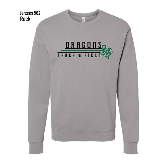 Carroll Middle School "Dragons Track & Field" Jerzees Nublend Fleece Sweatshirt