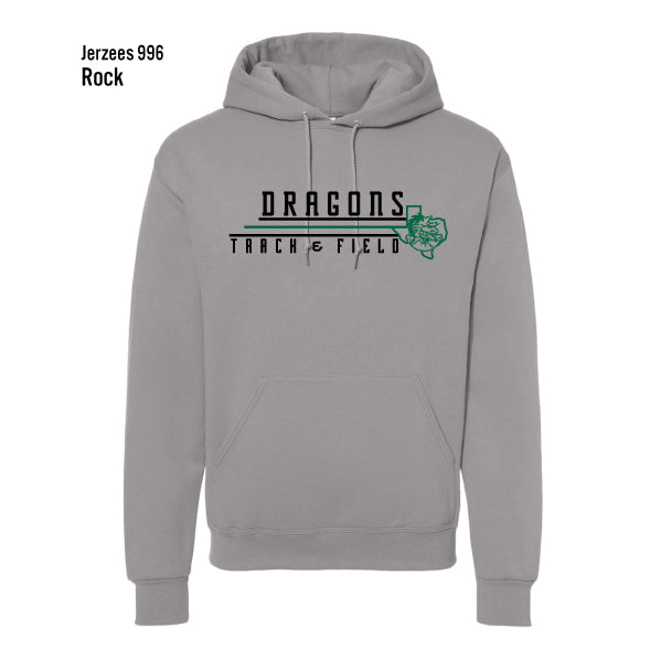 Carroll Middle School "Dragons Track & Field" Jerzees Nublend Fleece Hoodie