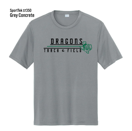 Carroll Middle School "Dragons Track & Field" Sport-Tek Competitor Tee
