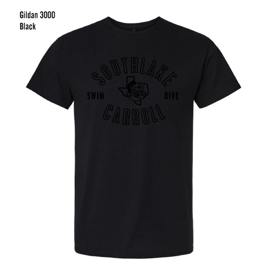 Carroll Swim & Dive "Black Dragon" Gildan Light Cotton Tee