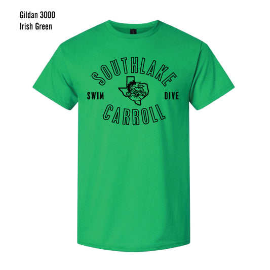 Carroll Swim & Dive "Black Dragon" Gildan Light Cotton Tee