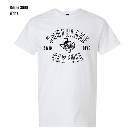Carroll Swim & Dive "Black Dragon" Gildan Light Cotton Tee