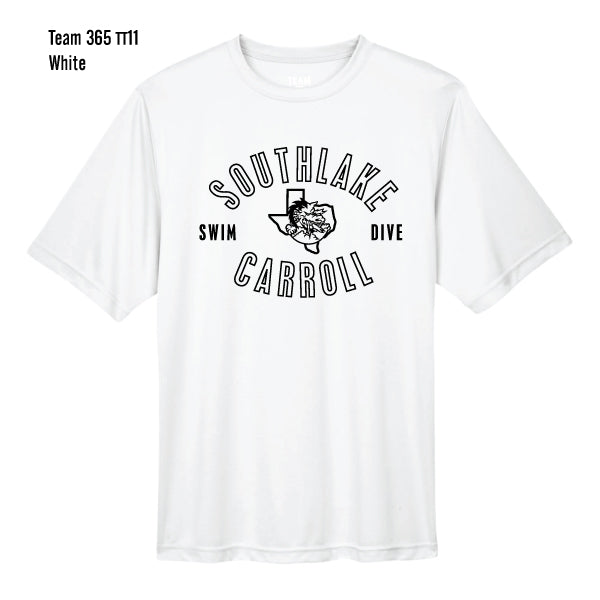 Carroll Swim & Dive "Black Dragon" Team 365 Zone Performance Tee