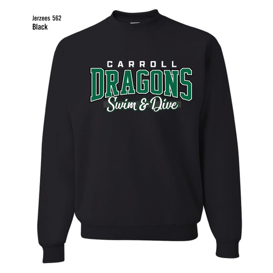 Dragons Swim & Dive "Collegiate" Jerzees Nublend Fleece Sweatshirt