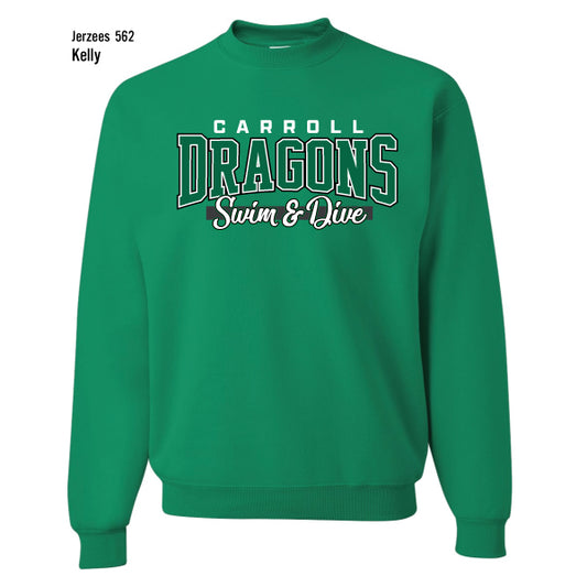 Dragons Swim & Dive "Collegiate" Jerzees Nublend Fleece Sweatshirt