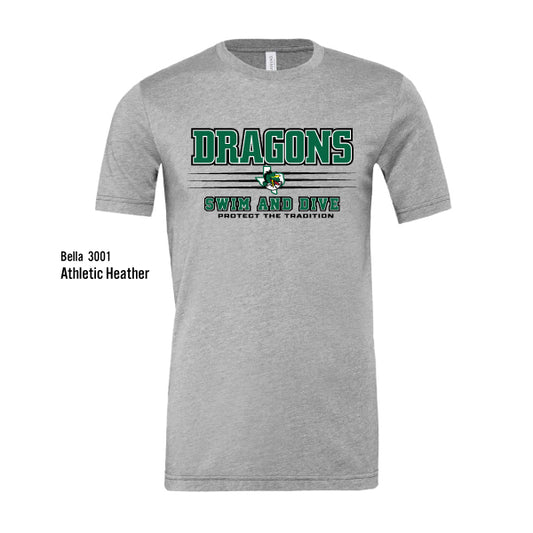 Dragons Swim & Dive "Protect The Tradition" Bella Canvas Unisex CVC Tee