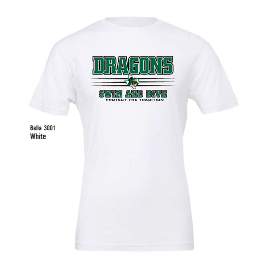 Dragons Swim & Dive "Protect The Tradition" Bella Canvas Unisex Jersey Tee